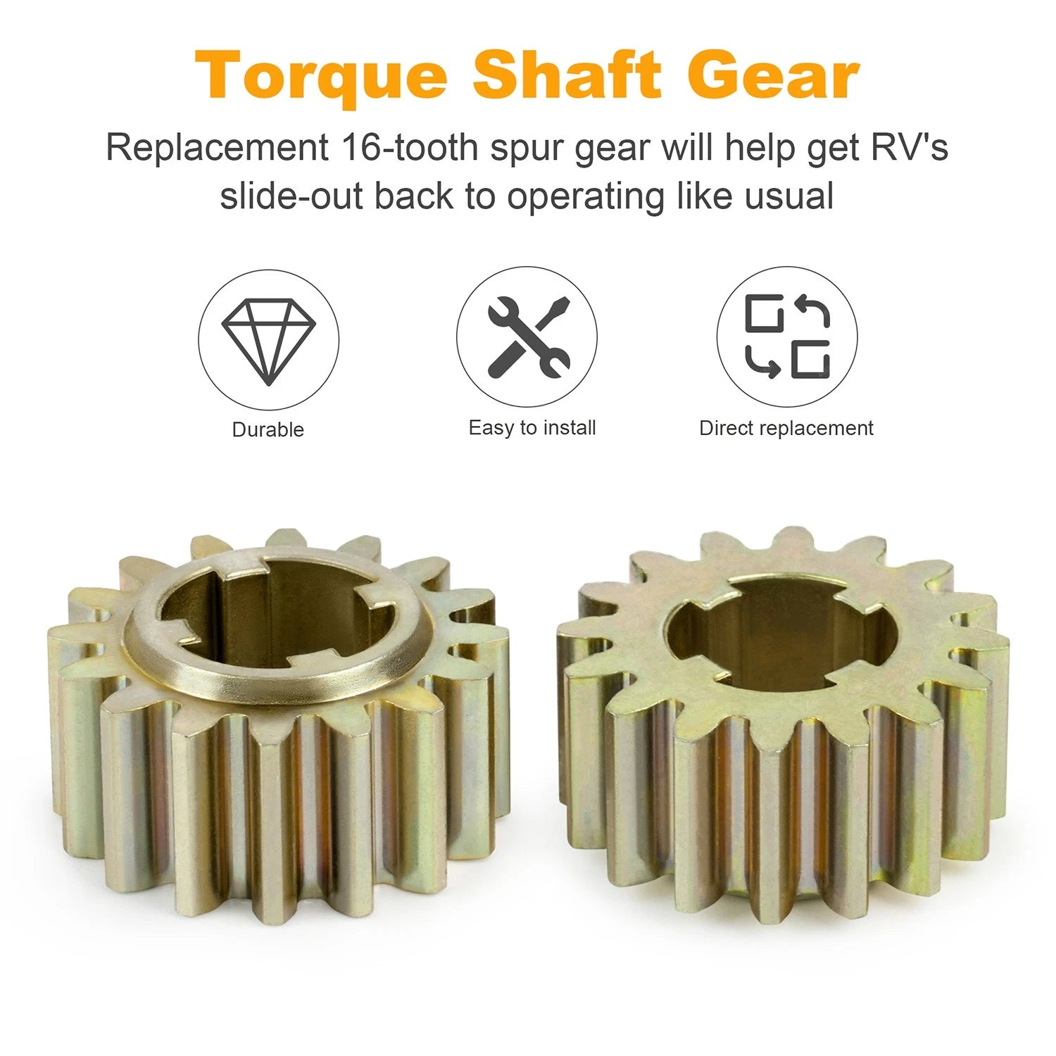 2X 16 Tooth Spur Gear 238893 for Lci Schwintek Slide-Outs