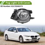 1 Pc Left Fog Light Grill for BMW 330i (2006–2008) No. 63176948373 Clear