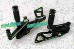 Black Rearset Foot Pegs for Suzuki GSXR600 GSXR750 (2011-2023)