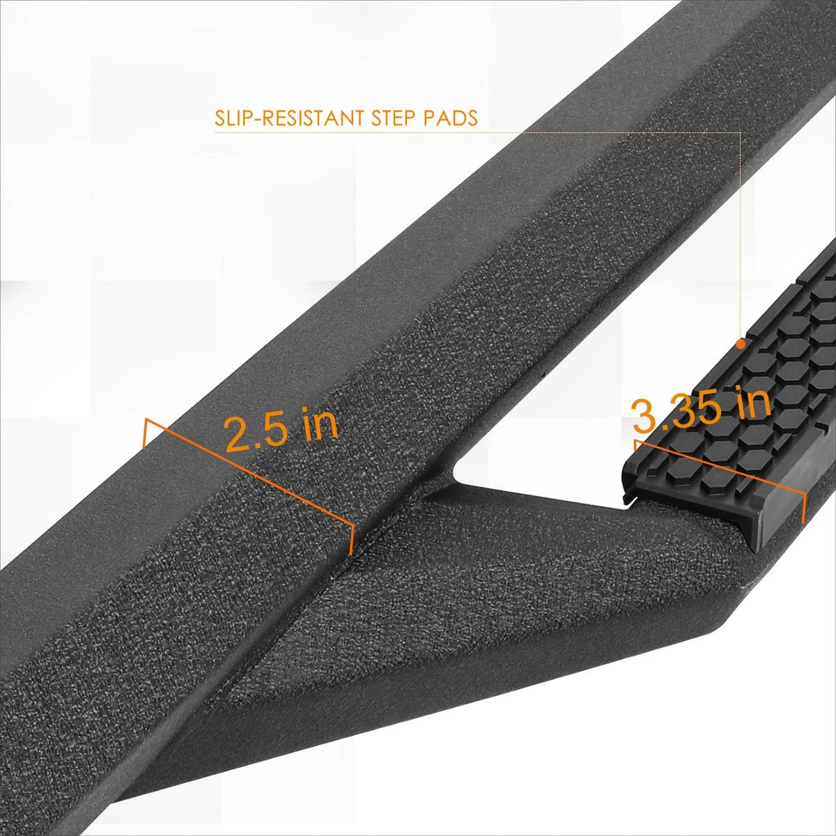 Nerf Bar Running Board for Silverado/Sierra Extended Cab (2007–2019)