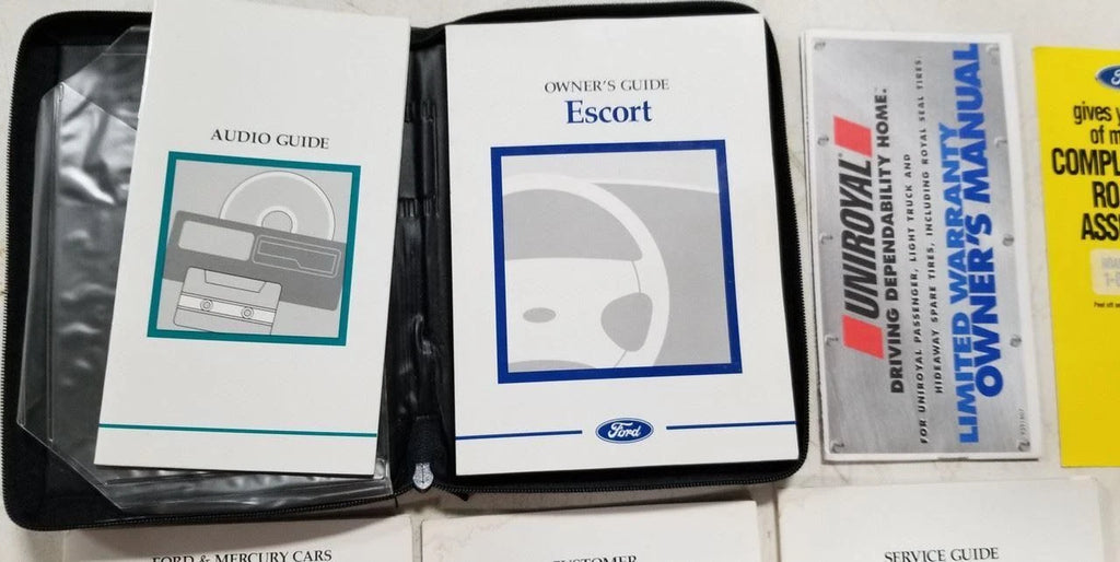 Owner's Guide for Ford Escort (1998) - OEM with Inserts