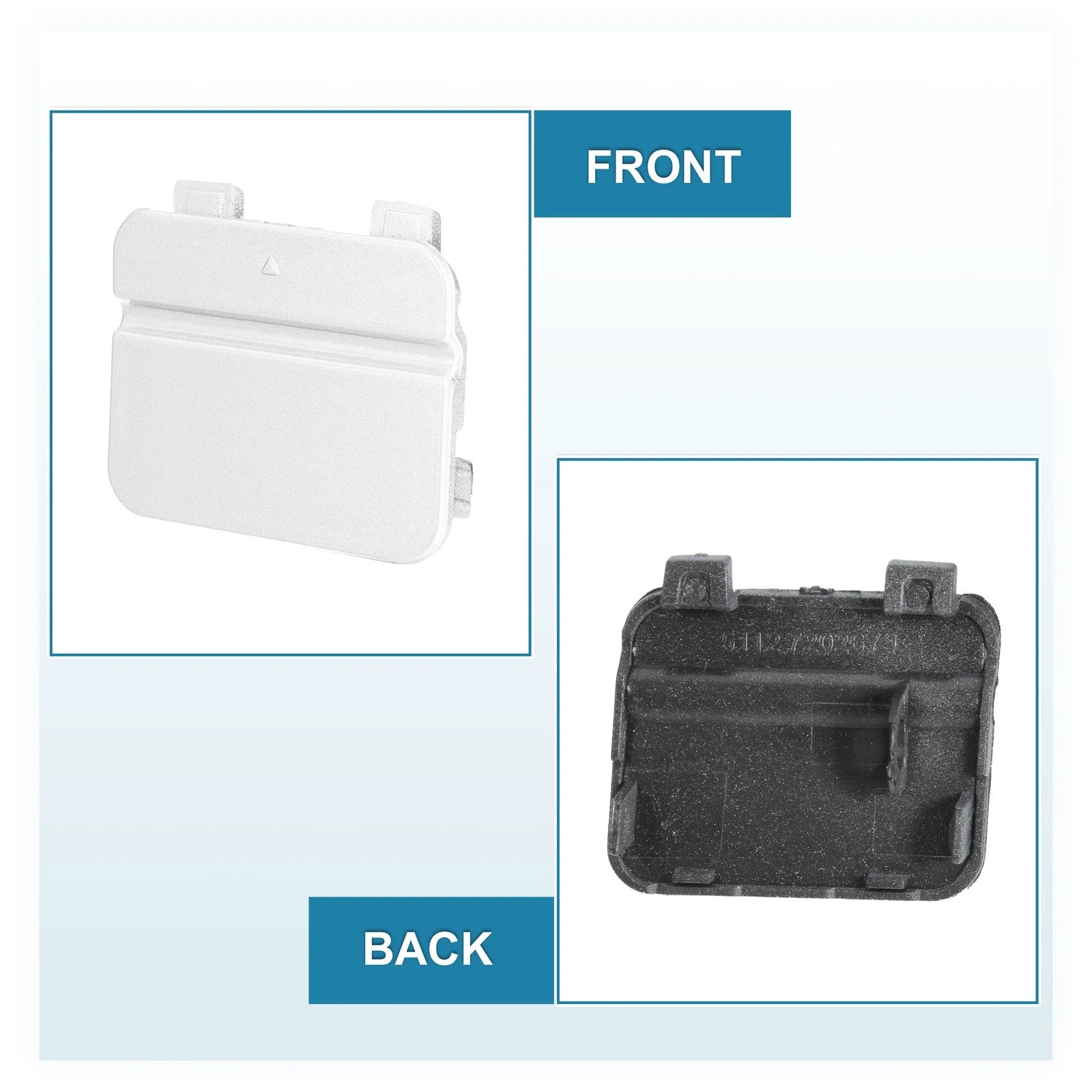 Rear Bumper Tow Hook Cover for BMW 3 Series E90 E91 (2009–2012) 51127202673 White