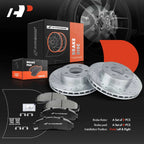Front Drilled Brake Rotors & Ceramic Pads for Ford Explorer (2011-2021)