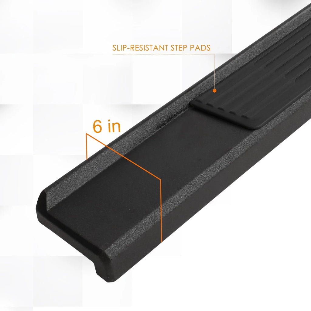 Set of 2 Nerf Bars for Jeep Wrangler JL 4-Dr (2018–2022) Matte Black