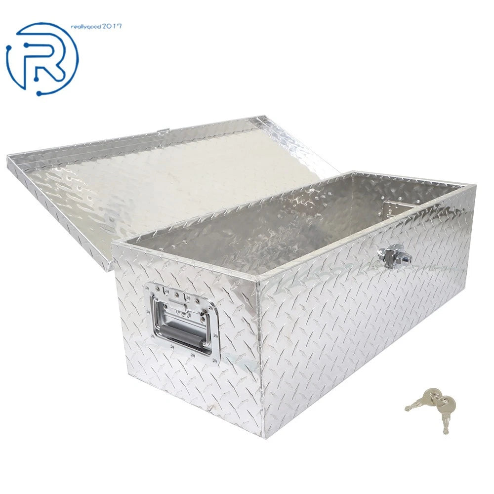20"×12"×10" Aluminum Trailer Tool Box with Lock for Universal Fit