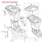 Oil Drain Plug Seal Washer Gasket for Mercury Mariner (Outboard)