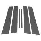 6 Pcs Pillar Window Trim for Nissan Altima (2019–2023) Carbon Fiber Black