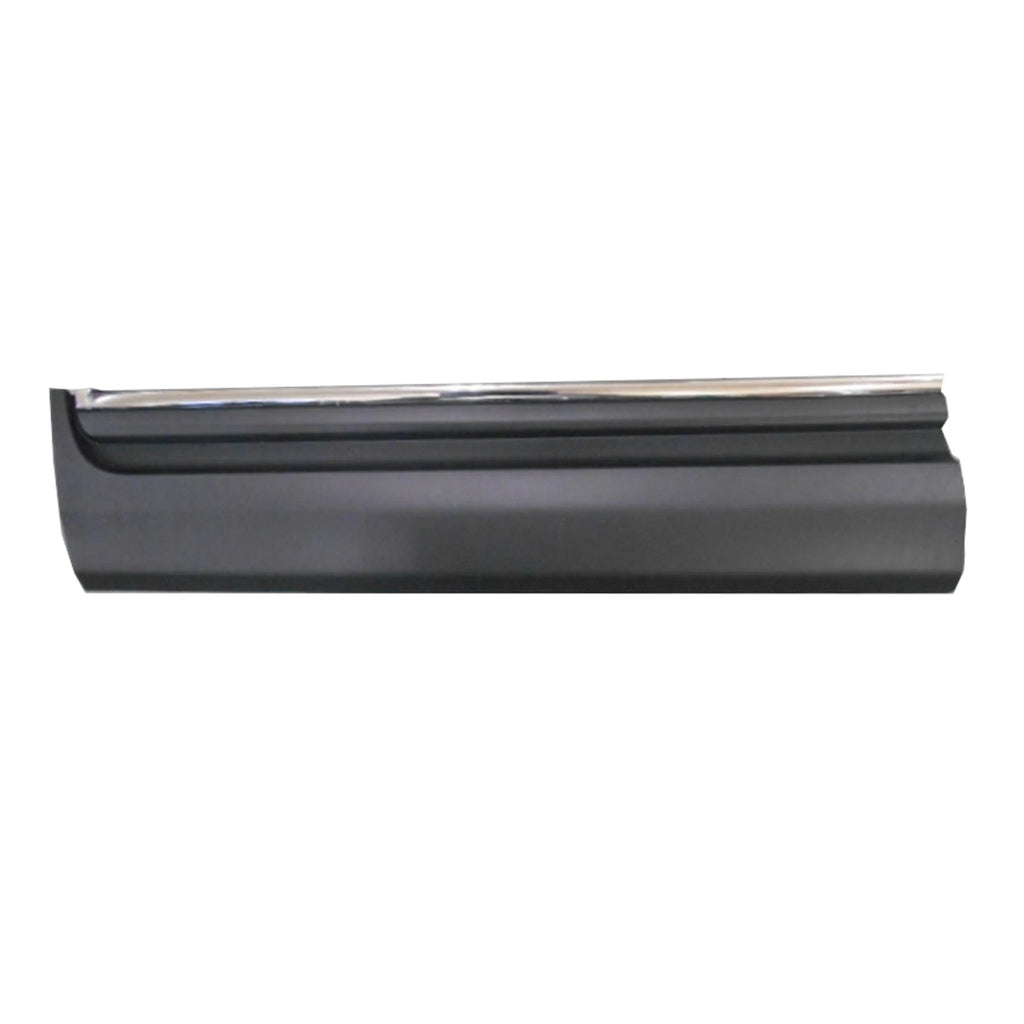 Replacement Polypropylene Front Driver Side Lower Door Molding w/Chrome Insert