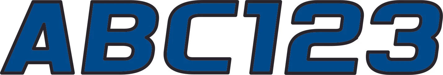 HARDLINE 700 PWC Kit Blue/Black Graphics Decals for Kawasaki 800 SX-R (2000–2003)