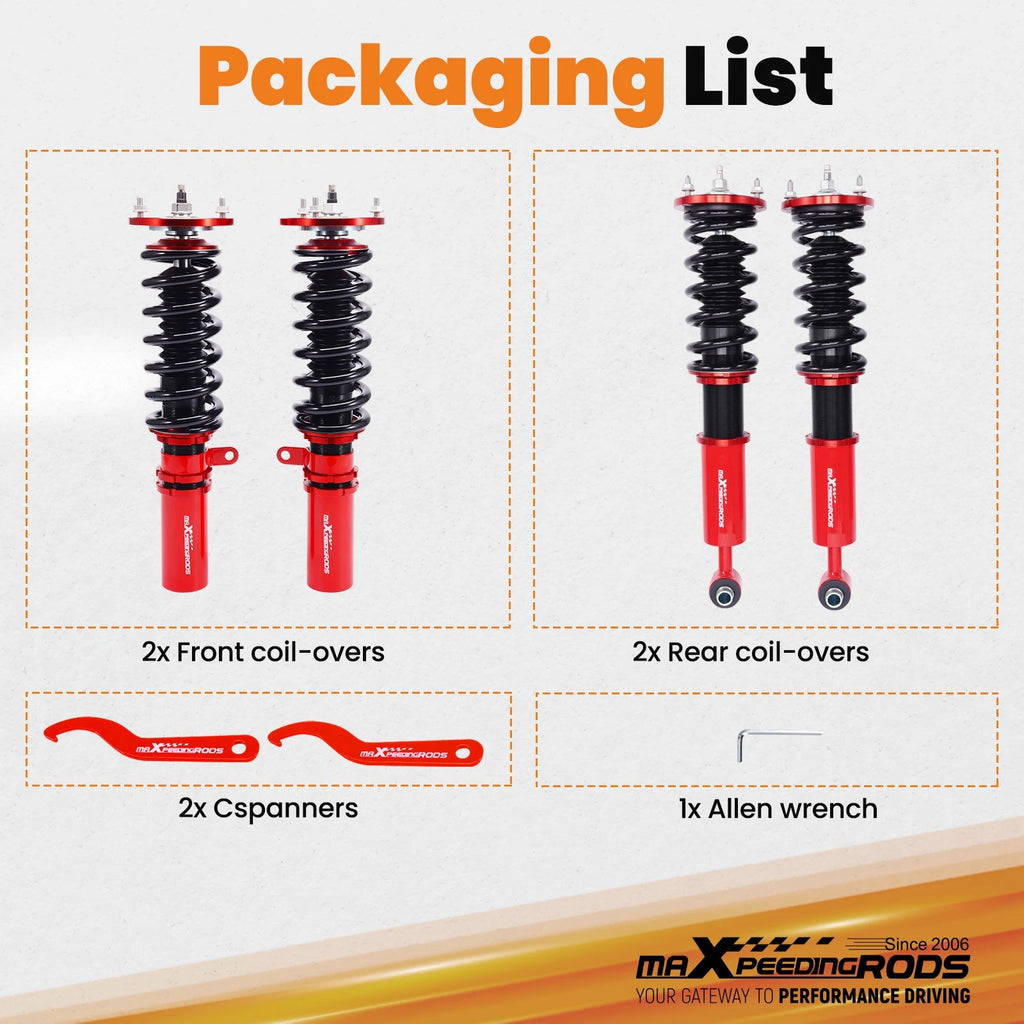 24 Way Adjustable Coilovers for BMW 5 Series E60 (2004-2010)