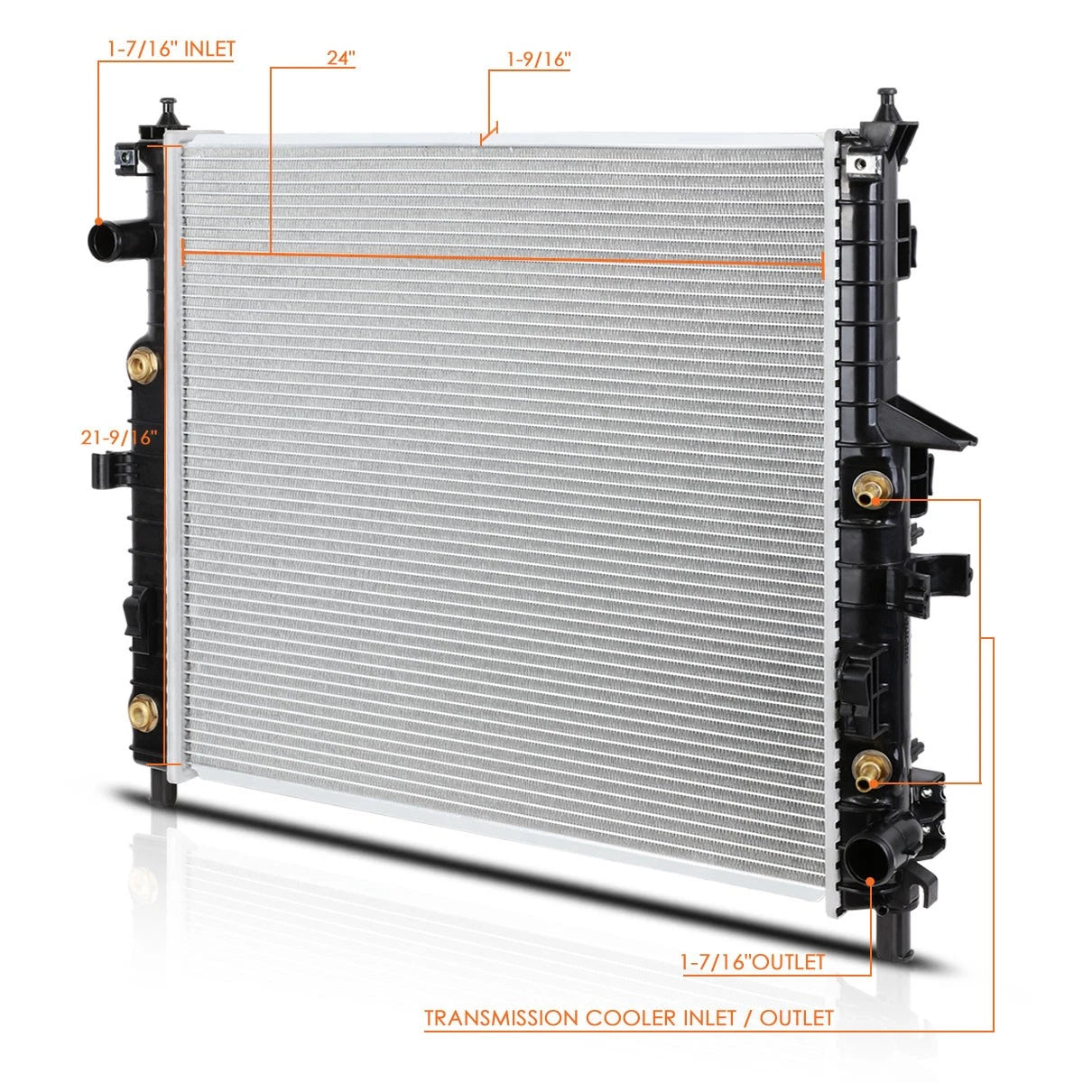 OE Aluminum Core Radiator for Mercedes ML320/ML430/ML500 (1998–2005) DPI-2190