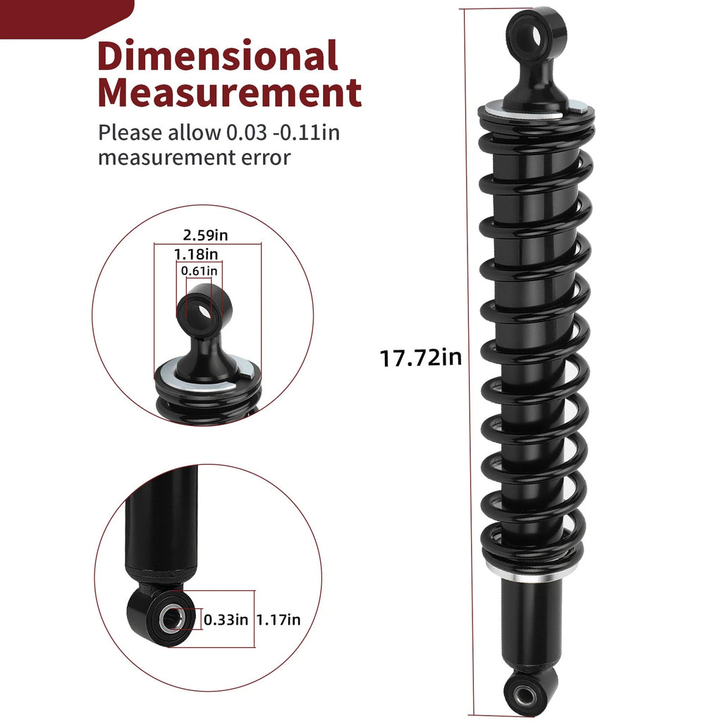 2X Rear Shock Absorber for Honda Foreman 500 TRX500FM FE (2005–2011) 52400-HP0-A02