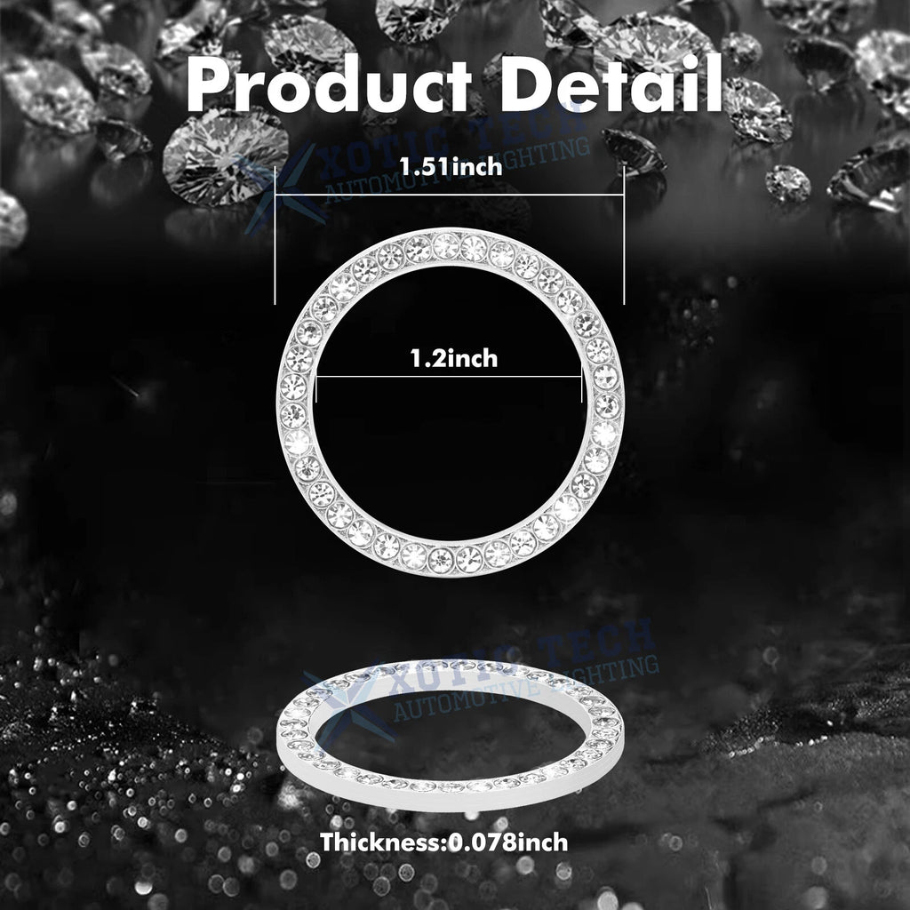 Shiny Cup Holder Insert Pad for Engine Push to Start Button Ring Cover (YYYY-YYYY)
