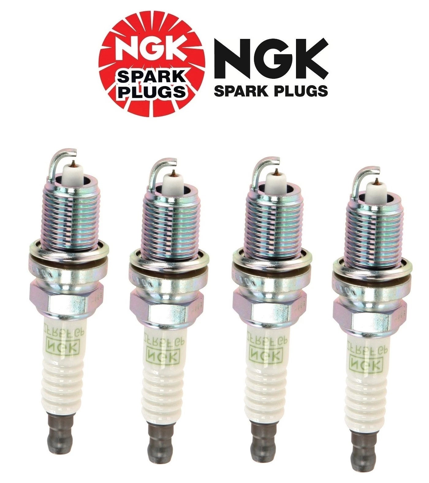 Set of 4 Spark Plugs for Acura CL, Honda, Mazda 626 (NGK ZFR5FGP)