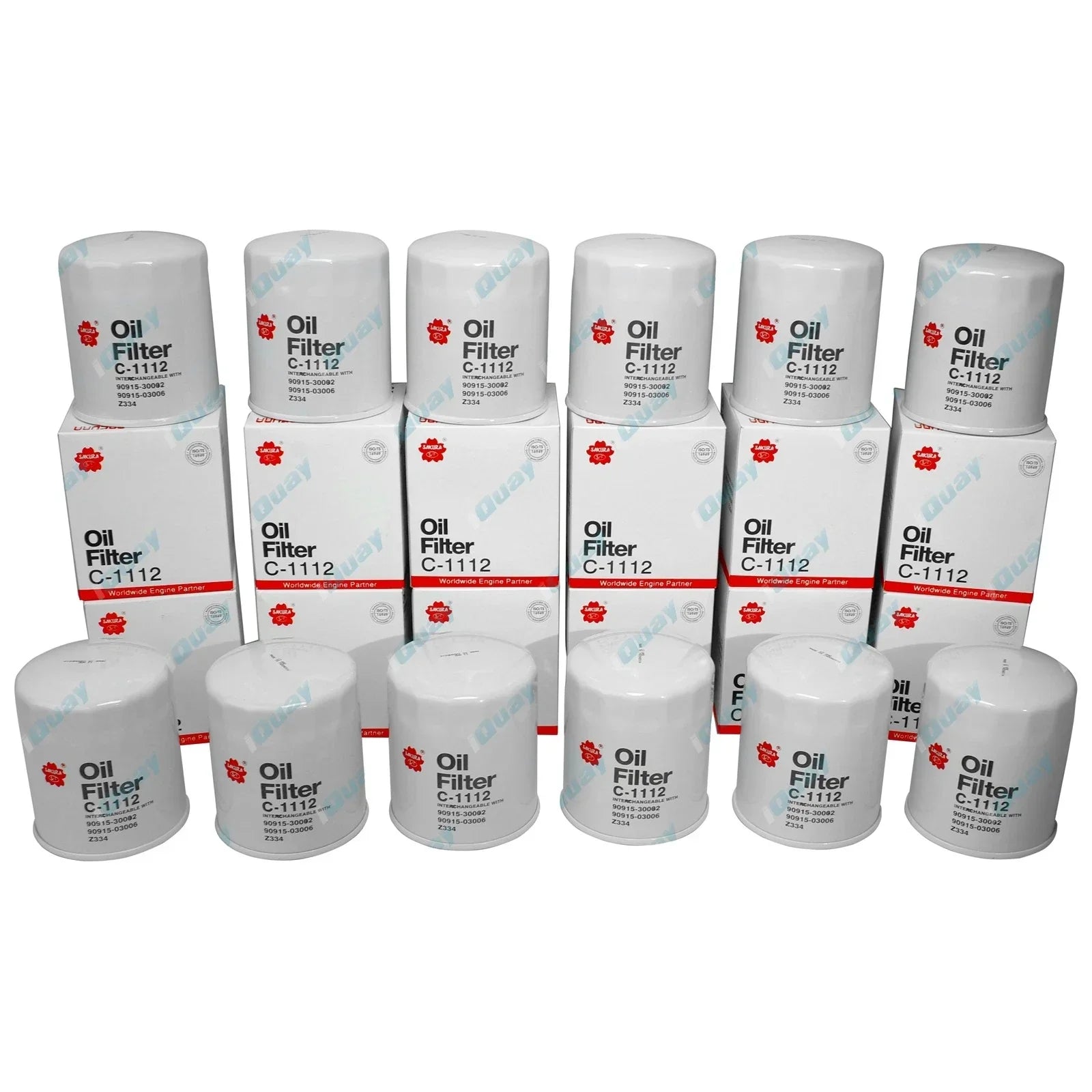 12 Oil Filters for Prado Diesel KZJ90 KZJ95 KZJ120 1KD-TE Land Cruiser KZJ73