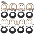 Set of 8 Carburetor Repair Kits for BMW R65 R75 R80 R90 (BING CV 32mm)