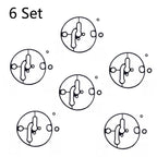 Set of 6 Carburetor Bowl Gaskets for Nikki Briggs & Stratton (N/A) 698781 796184 799727