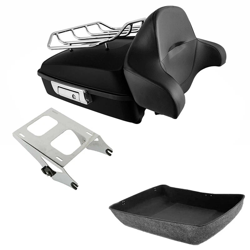Chopped Trunk Pad Mount Rack for Harley Road King Glide (2014–2026)