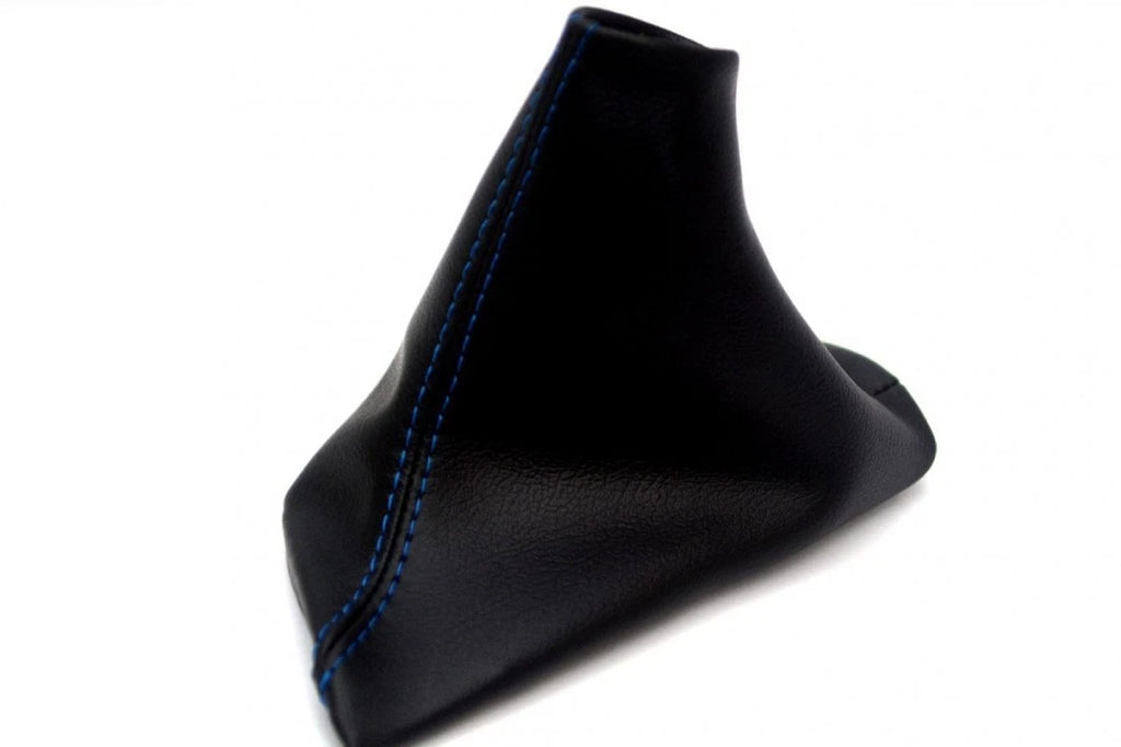 Emergency Brake Boot for Volvo S60 (2005–2008) Blue Stitch Leather Synthetic