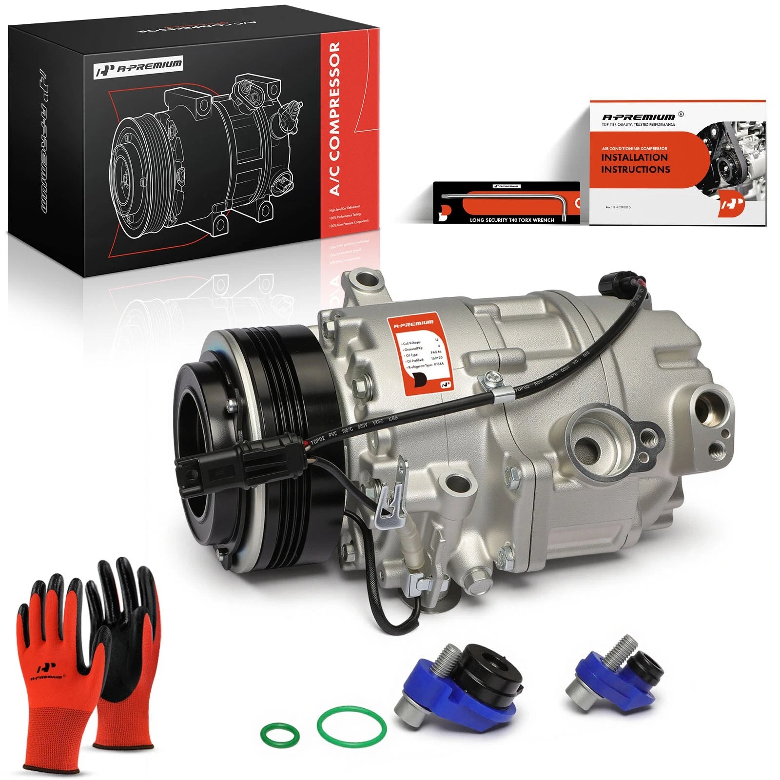 A/C Compressor with Clutch for BMW X5 (2007–2010)