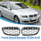 1 x Front Hood Bumper Grille Grill for BMW 328xi M3 335xi 328i Silver Tone