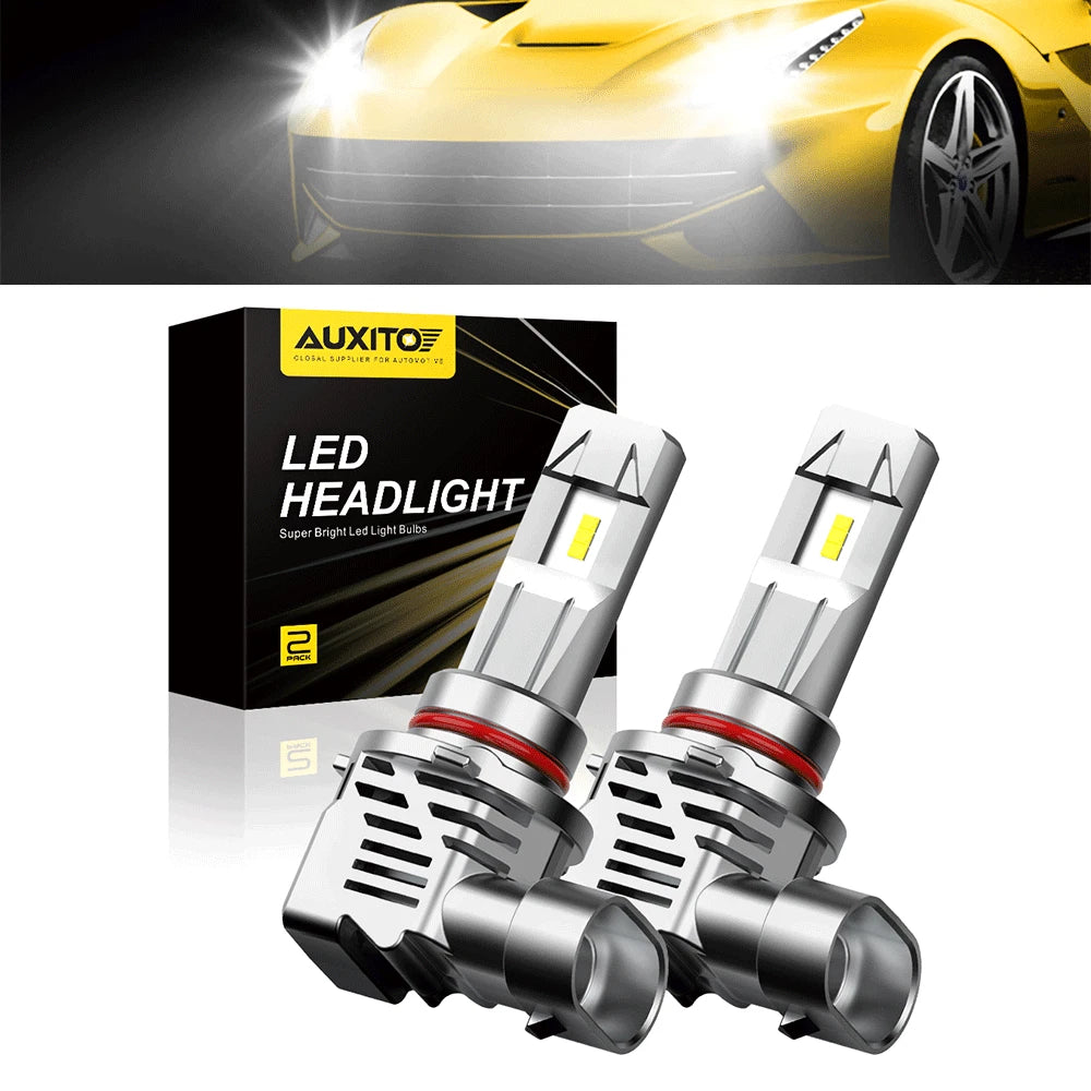 2X 9005 LED Headlight Kit for Cars (6500K Super Bright White)