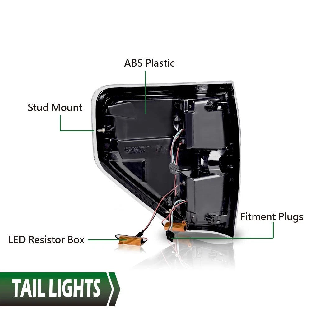 LED Rear Tail Lights for Ford F-150 (2009–2014)