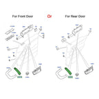 Pair Interior Door Pull Handles for Land Rover Discovery Sport (2015-2019)