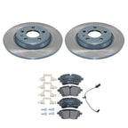 DuraGo Rear Rotors & Low-Met Disc Brake Pads Kit for Audi A5 Sportback (2018–2023)