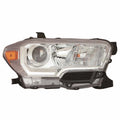 Replacement Chrome Passenger Side Halogen Headlight Assembly w/o LED DRL