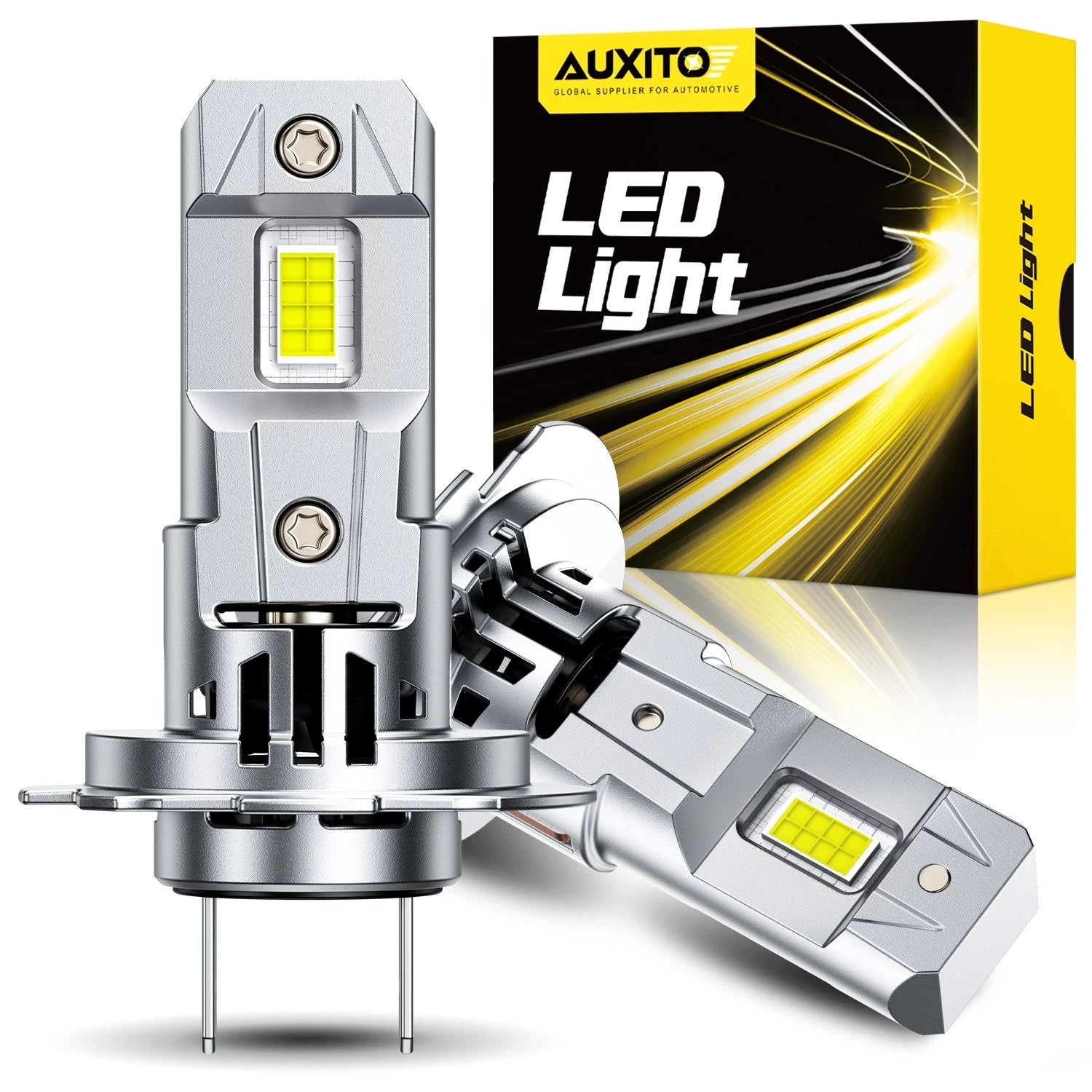 AUXITO H7 LED Headlight Bulbs Kit for High/Low Beam (60000LM)