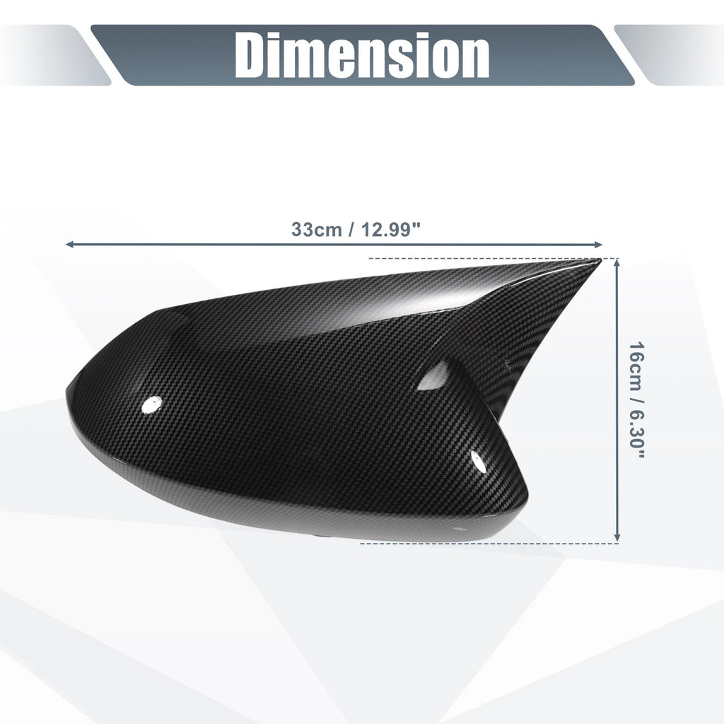 1 Pair Rearview Mirror Cover Overlay for Toyota Corolla (2014–2023) 767153441400