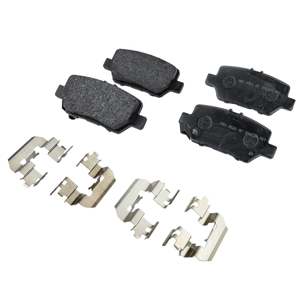 Set of 4 NAO Brake Pads for Acura RL (2005–2012)