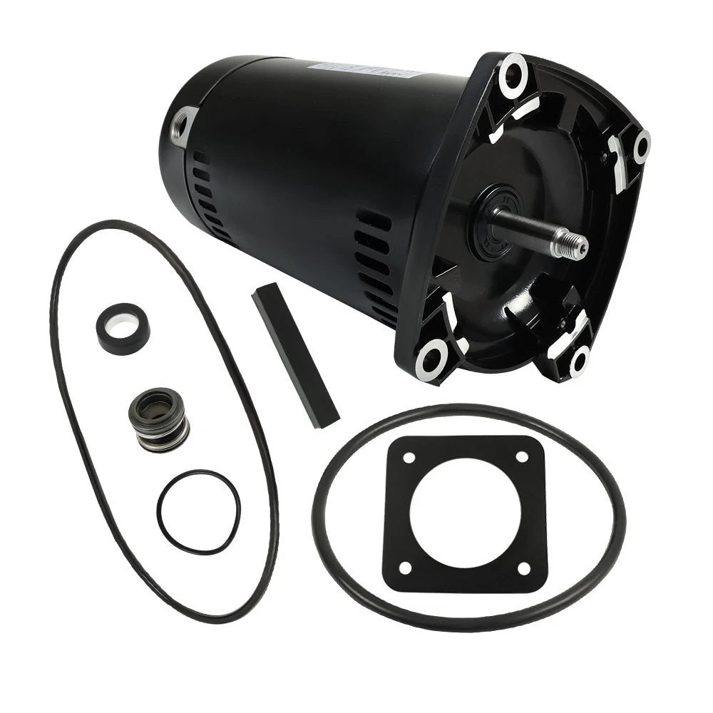 1HP Pool Pump Motor for Square Flange (115/230V, 3450RPM, 48Y Frame)