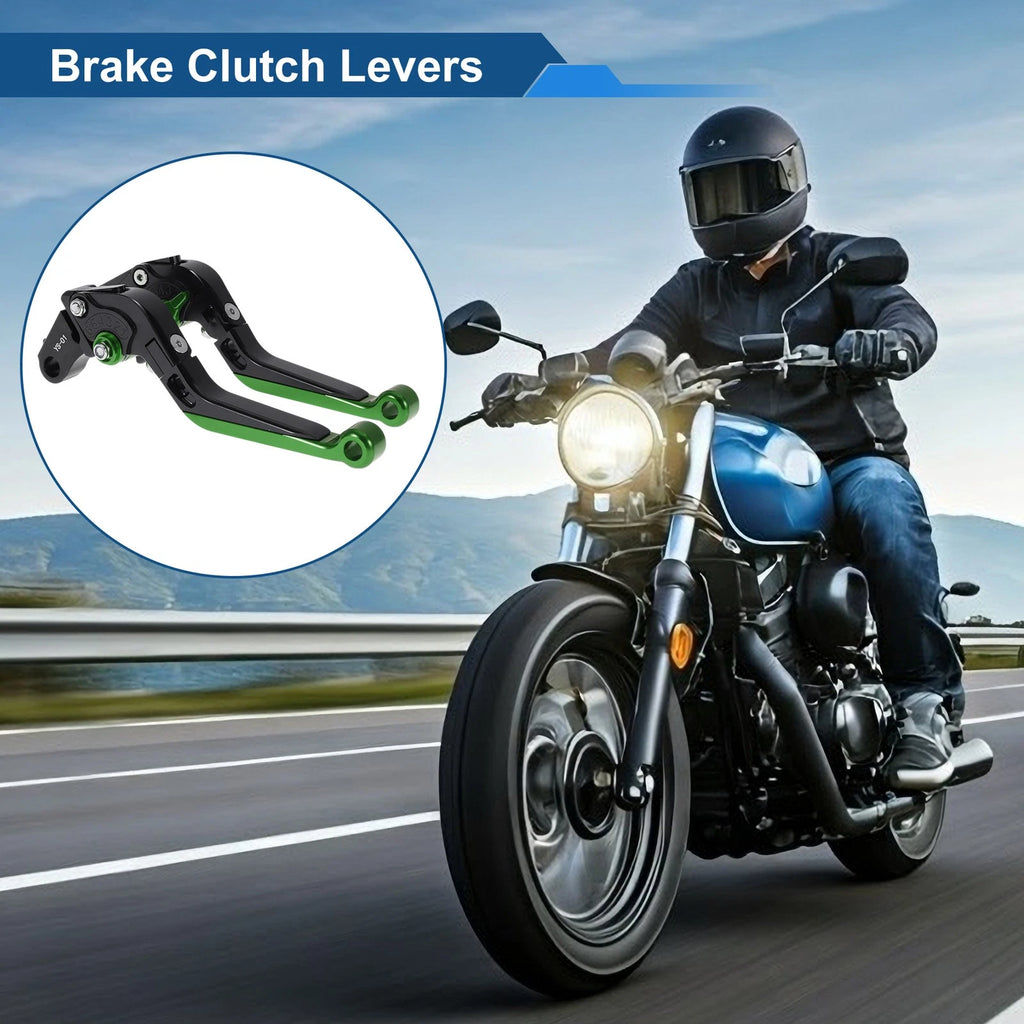 Adjustable Brake Clutch Levers for Honda X11 (1999–2002) Black Green