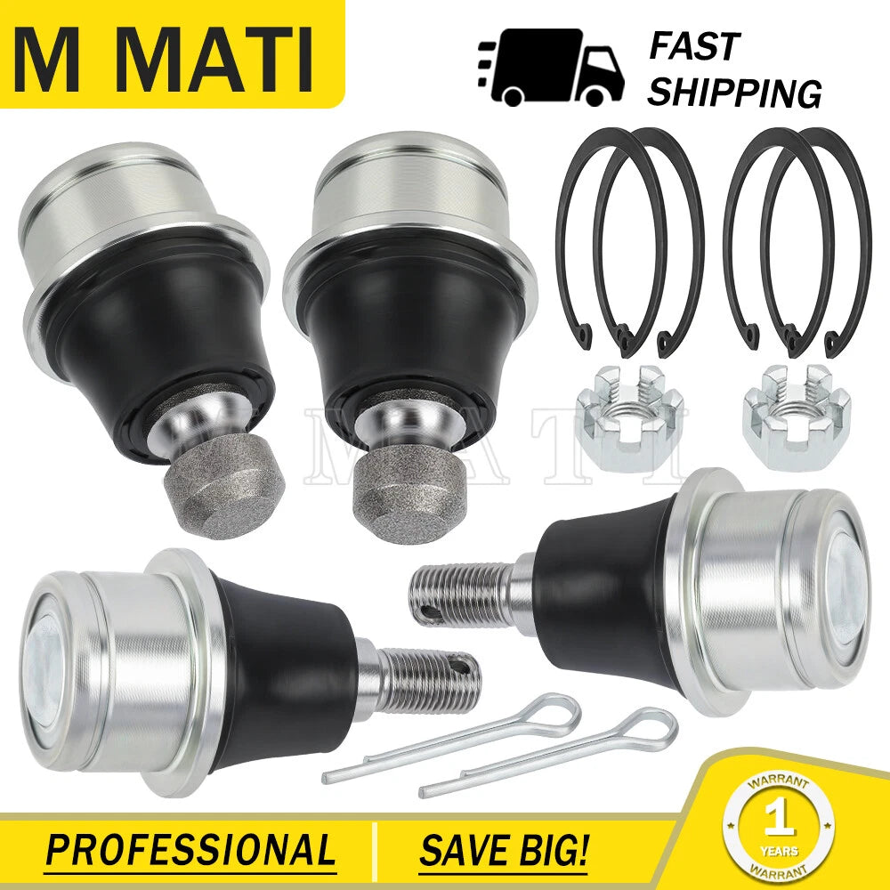 4X Upper Lower Ball Joint Kit for Can-Am Maverick Max 1000 (2013–2023) 706202044 706202045