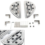 Chrome Rear Passenger Floorboard Foot Pegs for Harley Touring (1993-2023)