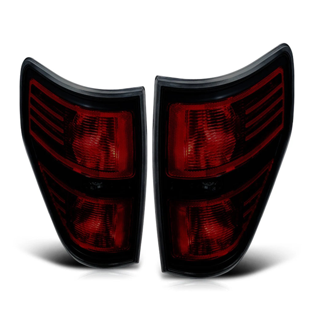 Pair of Smoked Lens Tail Brake Lights for Ford F150 (2009–2014)