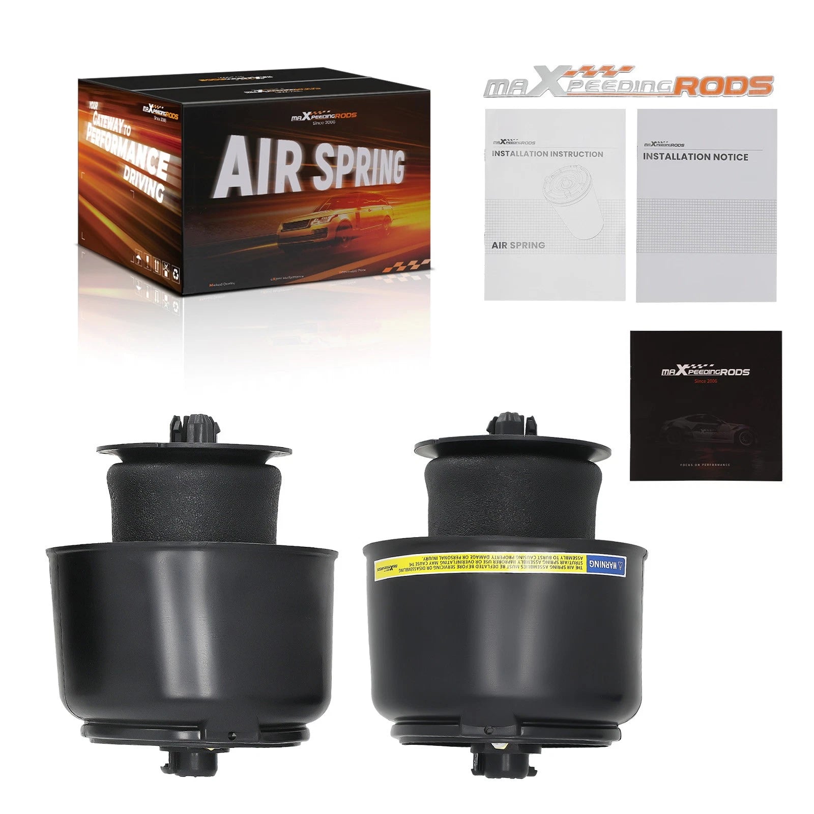 Pair Air Suspension Spring Bags for BMW 5 Series (2010-2017)