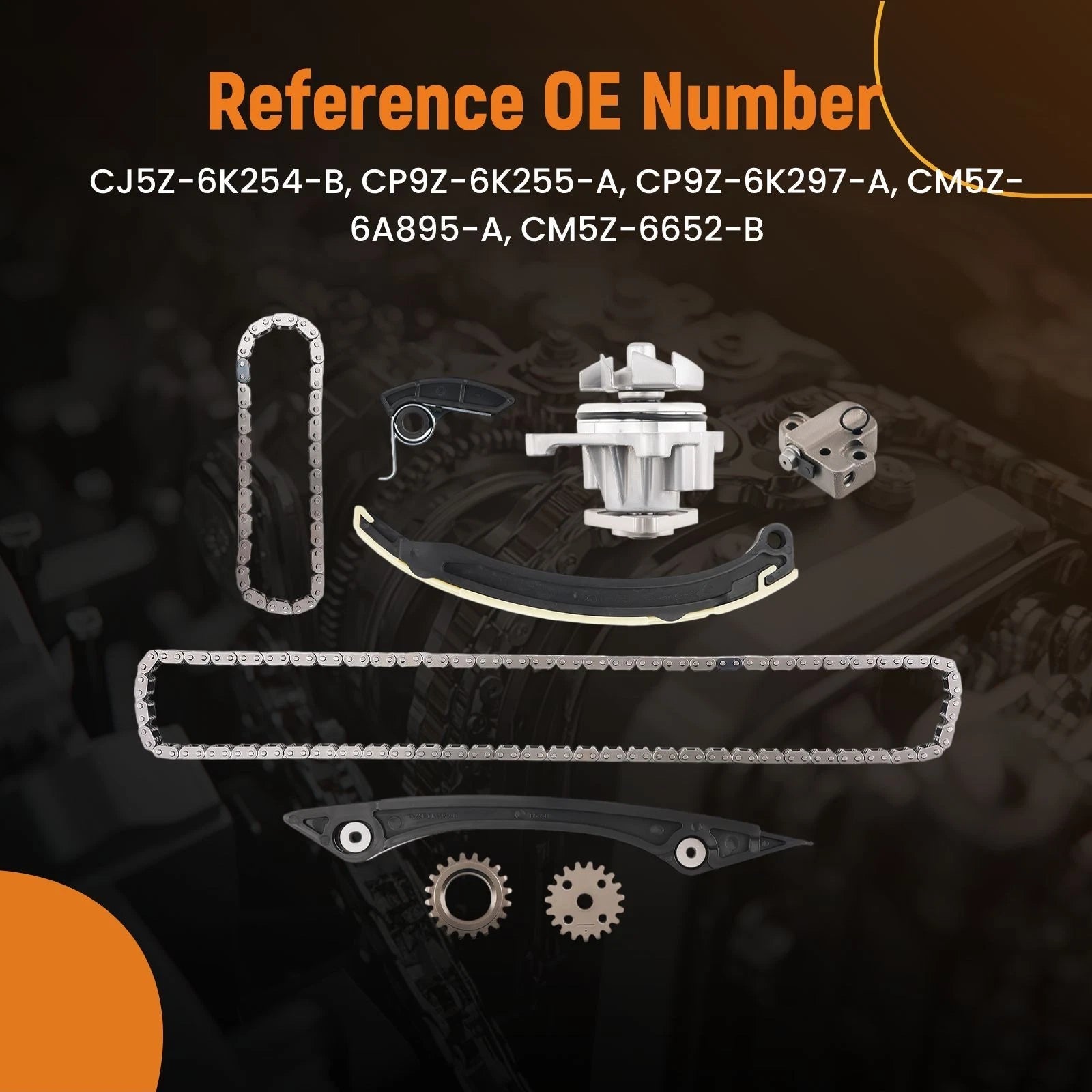 Engine Timing Chain Set for Ford Focus 2.0L (2012–2017) CM5Z-6A895-A