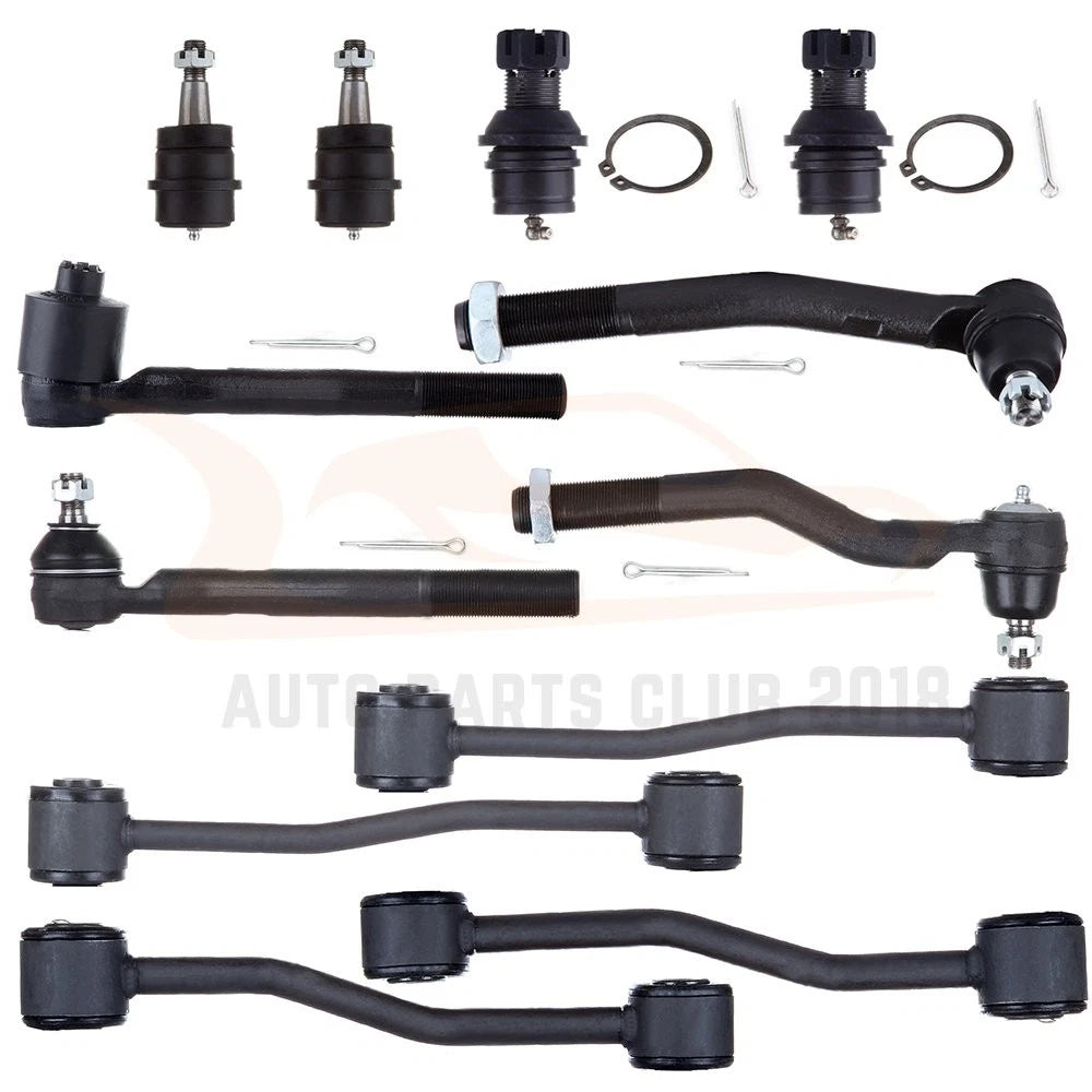 Set of 12 Front Ball Joints & Tie Rod Ends for Jeep Grand Cherokee (1999–2004)