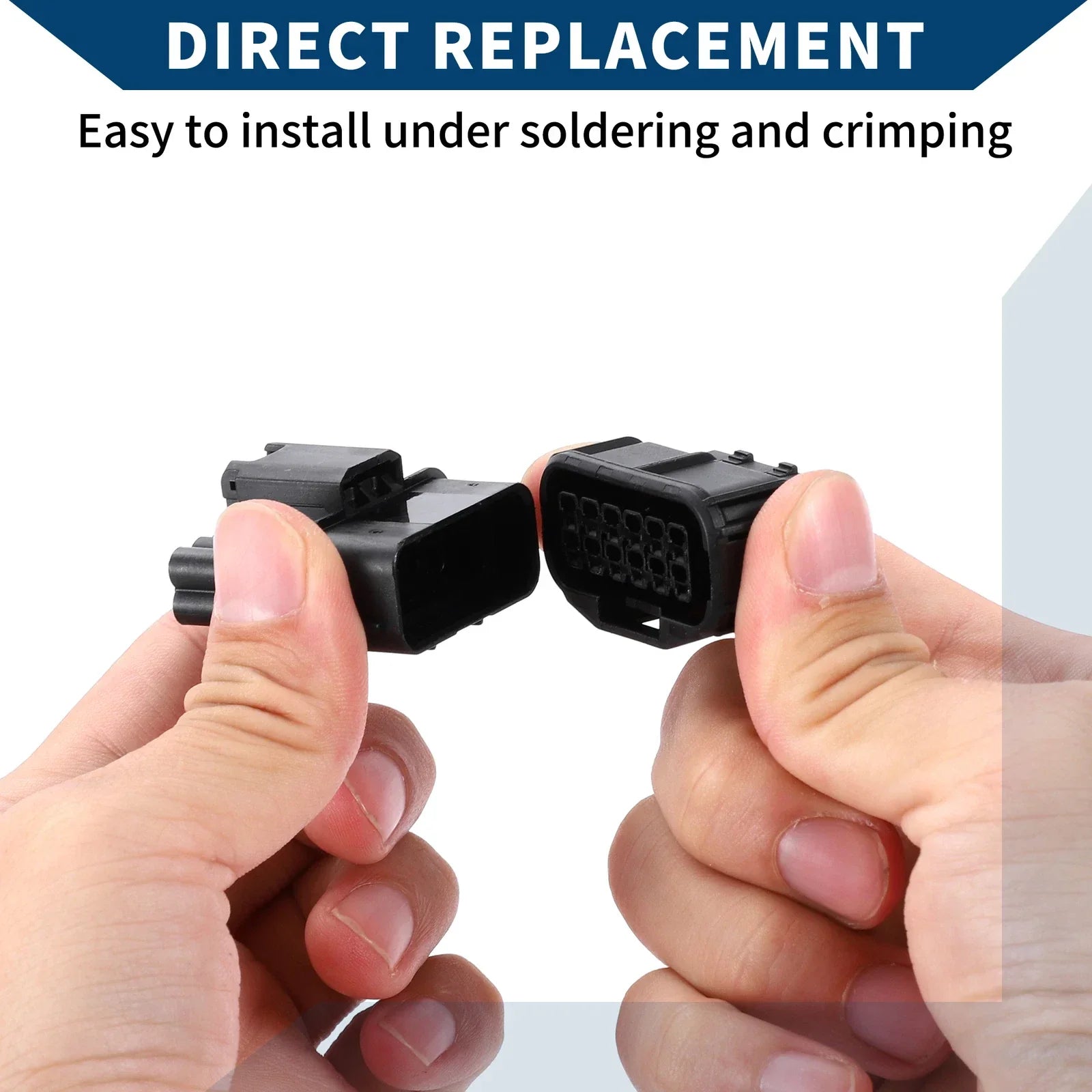 12 Pin Front Headlight Connector Plug for Honda
