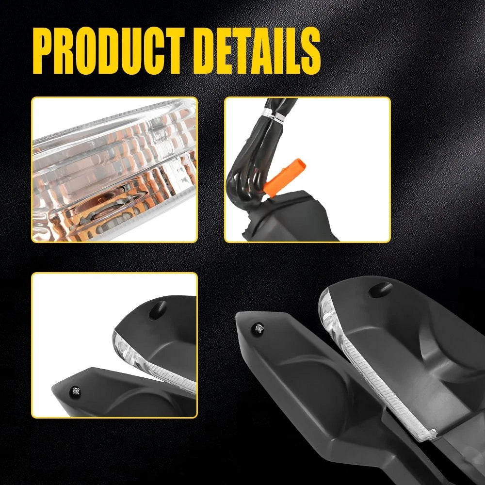 Winglets for Motorcycle (Gloss Carbon Fiber)