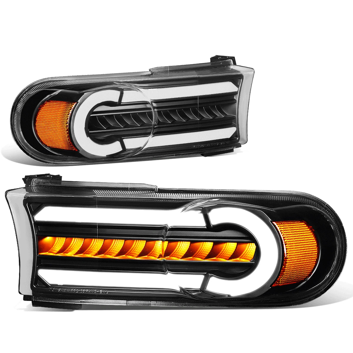 3D LED DRL + Sequential Turn Signal Bumper Light for FJ Cruiser (2007–2014)