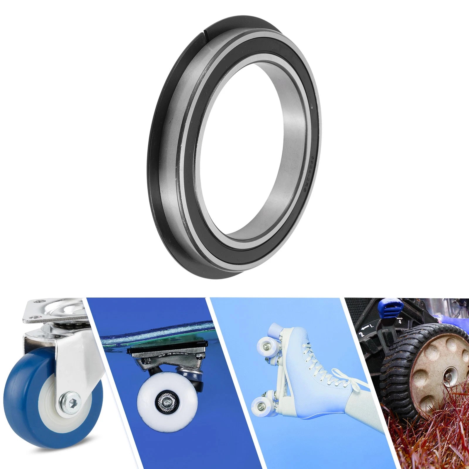 Deep Groove Ball Bearings 6924NR2RS for Scooter Skateboard (120x165x22mm)