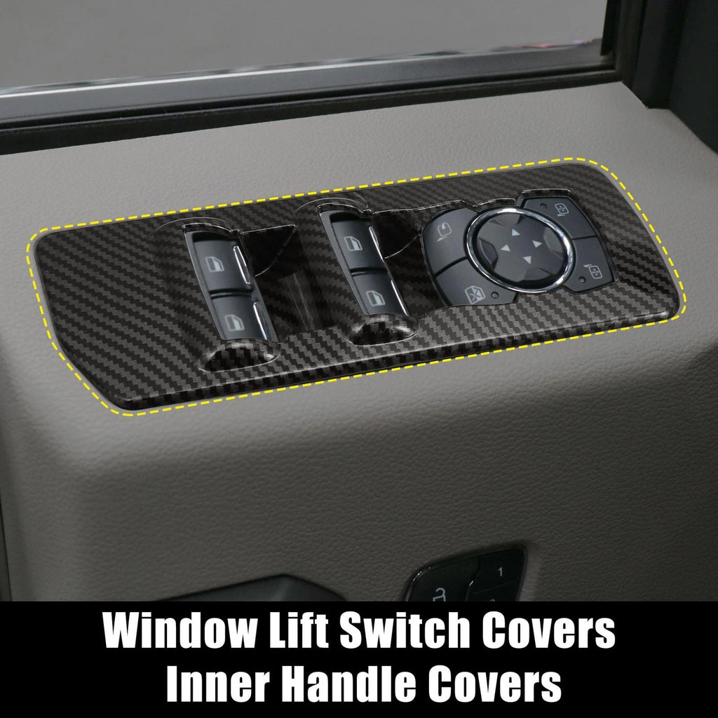 Set of 2 Window Lift Switch Covers for Ford F-150 (2015–2019)