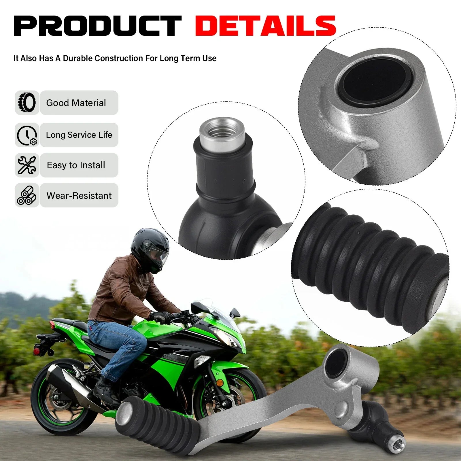 Gear Shift Lever Shifter & Rod for Kawasaki Ninja 300 (2013-2017)