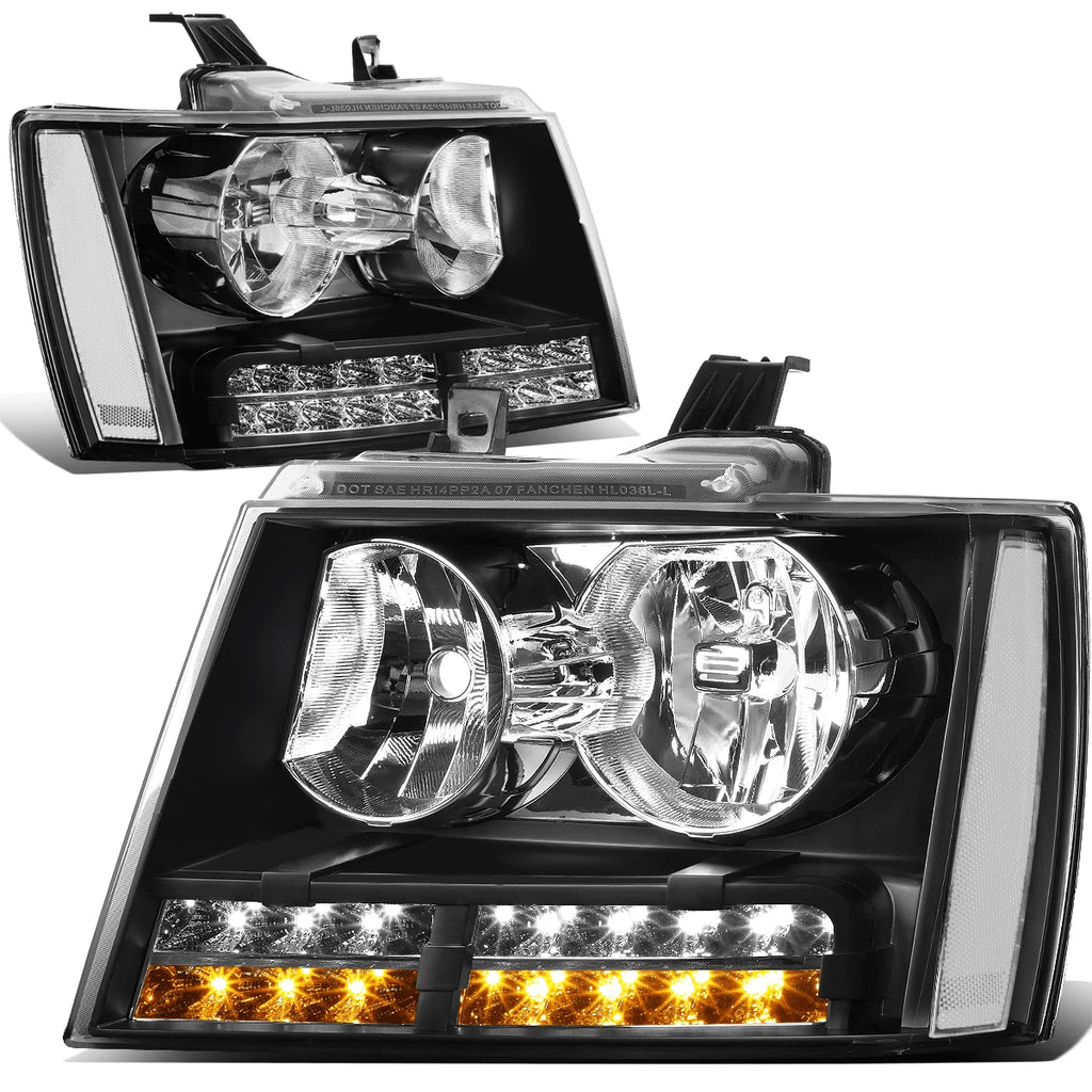 LED DRL Turn Signal Headlight Lamps for Tahoe Suburban (2007–2014)