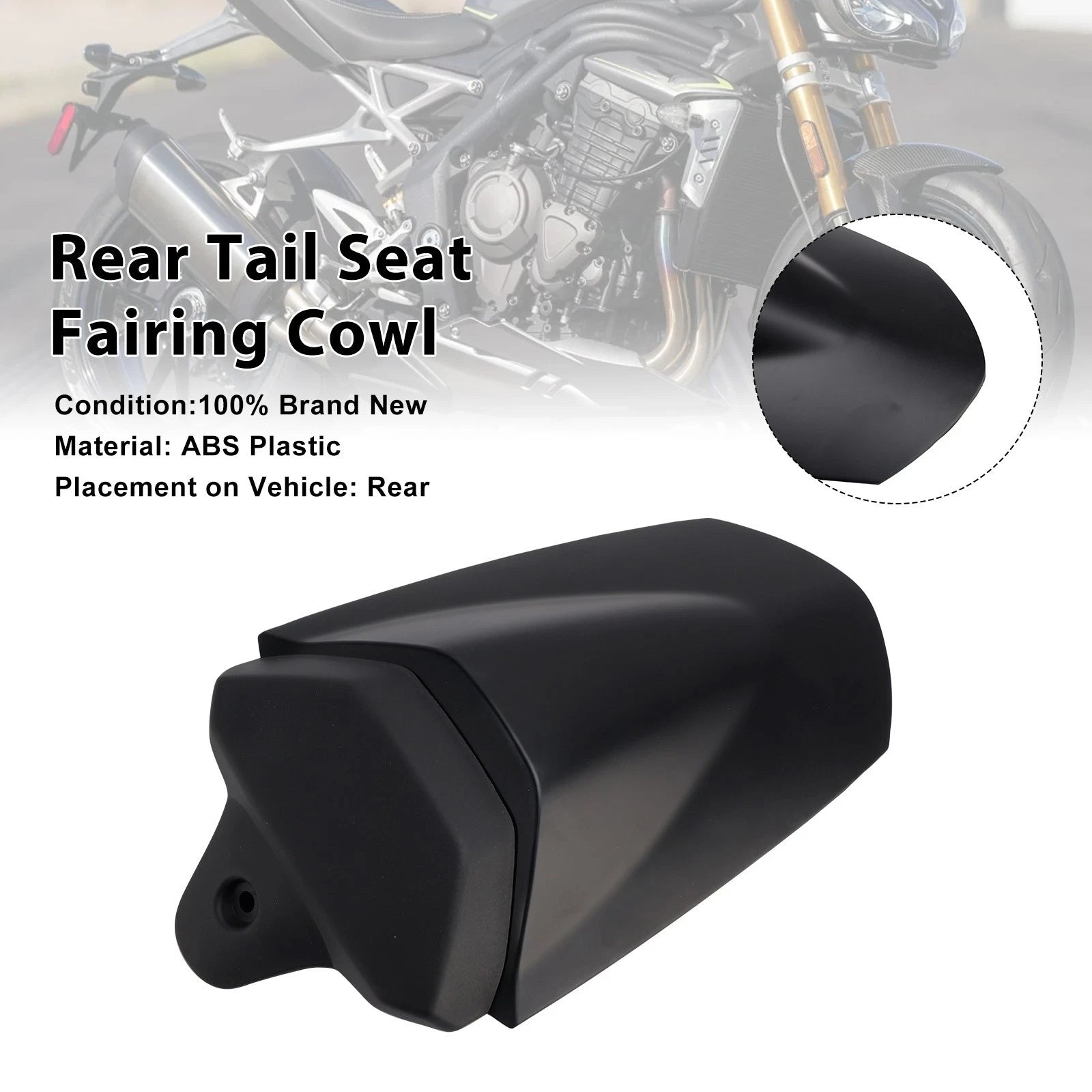 Rear Tail Seat Fairing Cowl Cover for Speed Triple 1200 RS (2025–2026) Matt Black
