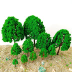 30pcs Mixed Size Model Trees for Train Railway Scenery Layout
